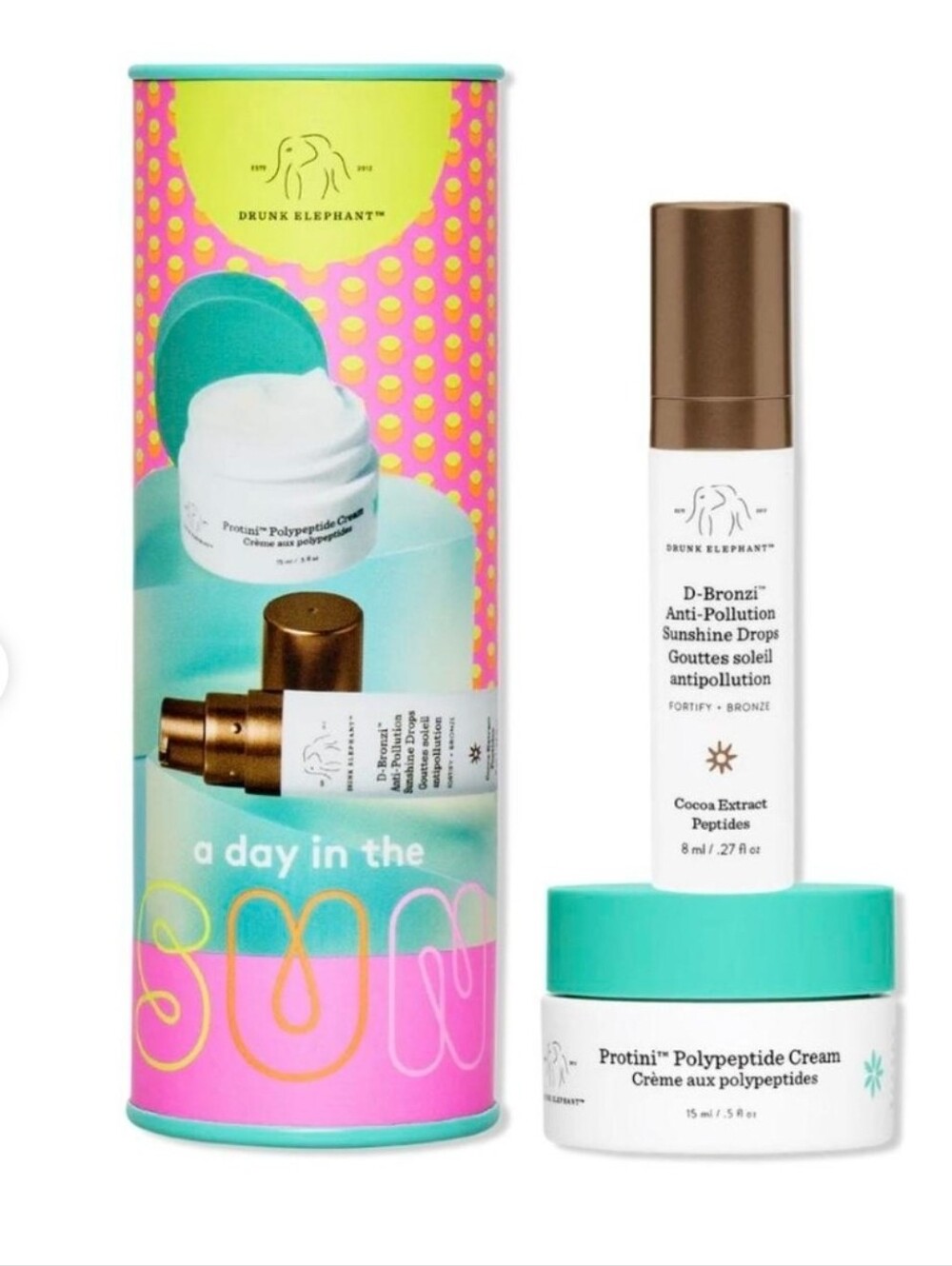 Drunk Elephant A Day In The Sun~Peptide-Packed Moisturizer & Antioxidant Bronzer